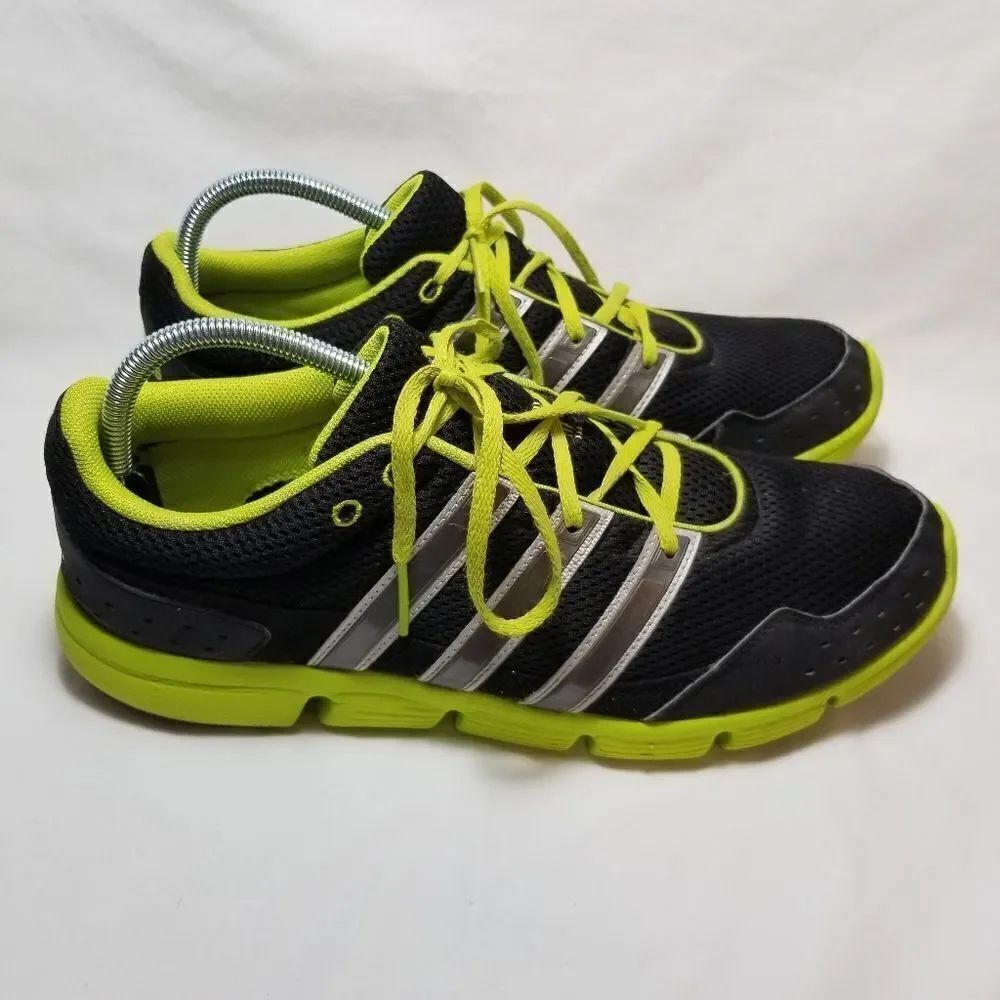 Adidas Mens Breeze Running Shoes Black Green D67054 Low